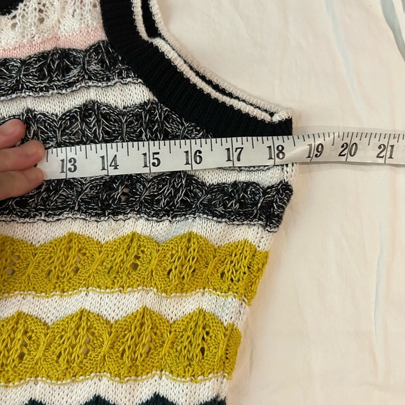 NWT ANTHROPOLOGIE AKEMI + KIN April Crochet Dress Sweater‎ Stripe S - Picture 13 of 16